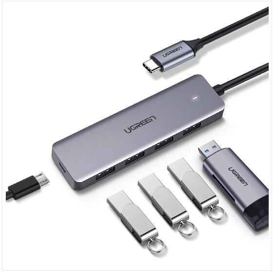綠聯 USB-C集線器 USB3.0*4 5Gpbs版(70336)